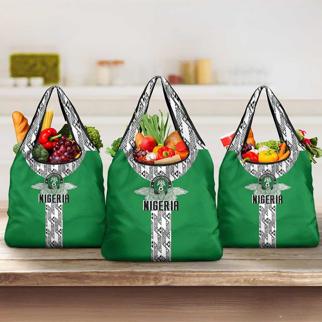 Nigeria National Football Grocery Bag Inspired Retro Style - Wonder Print Shop