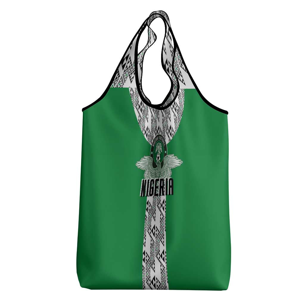 Nigeria National Football Grocery Bag Inspired Retro Style - Wonder Print Shop