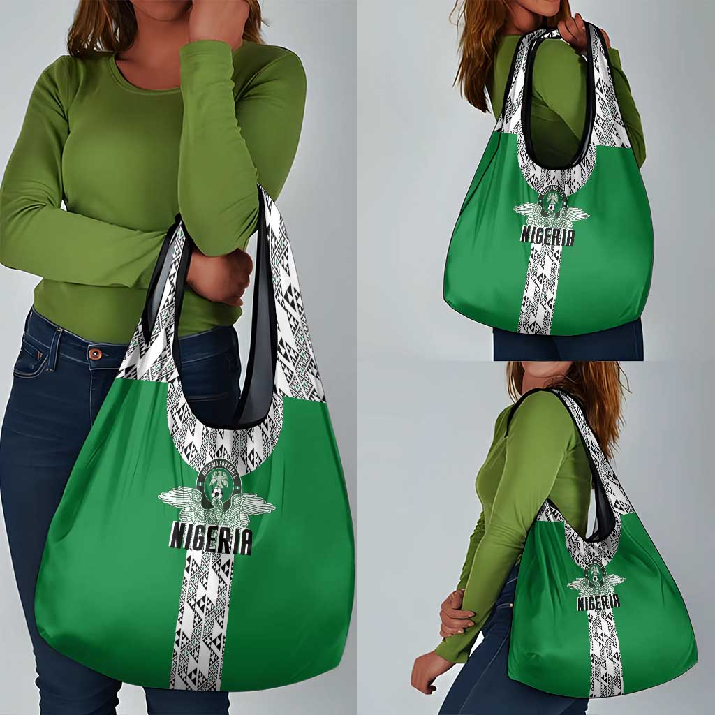Nigeria National Football Grocery Bag Inspired Retro Style - Wonder Print Shop