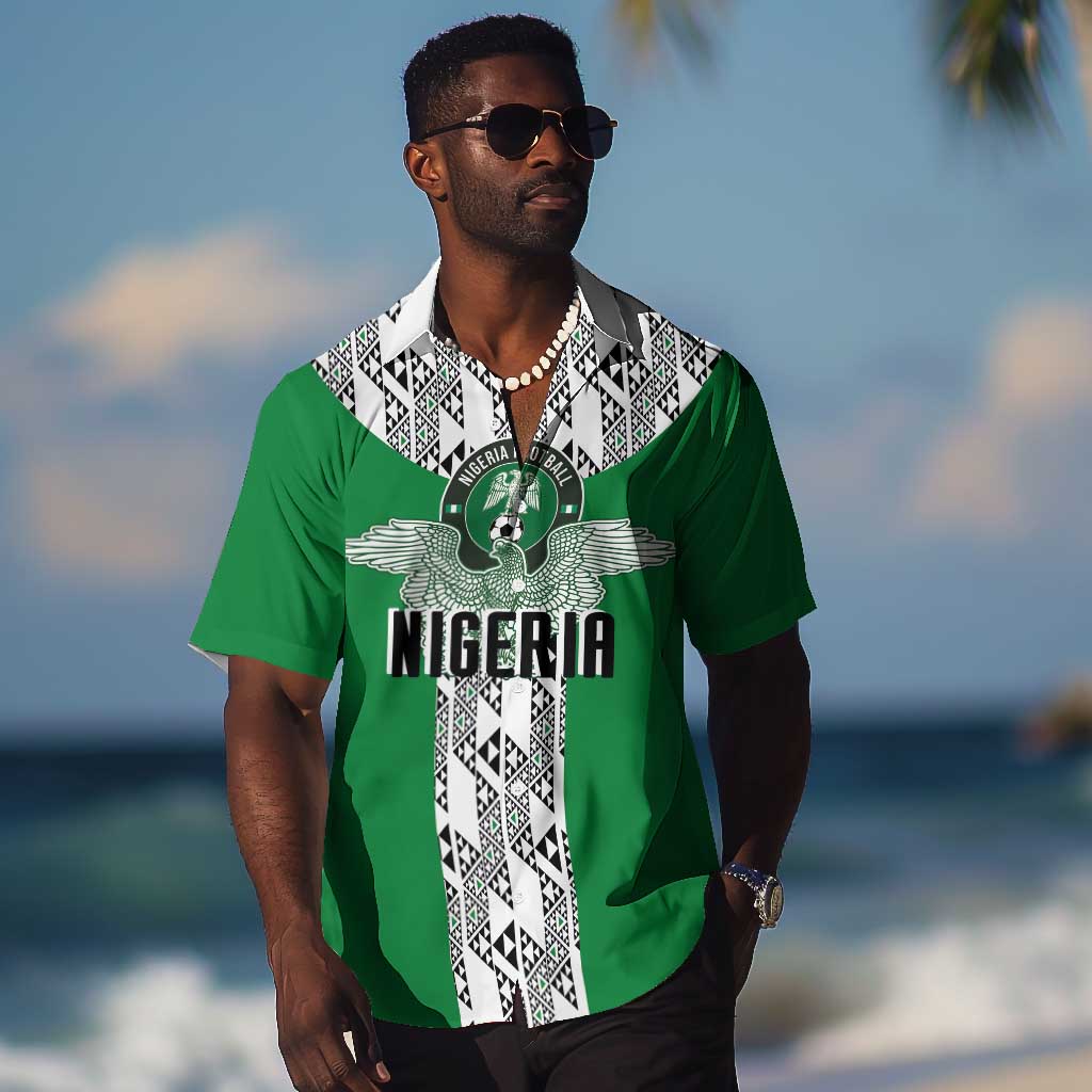 Custom Nigeria National Football Hawaiian Shirt Inspired Retro Style - Wonder Print Shop