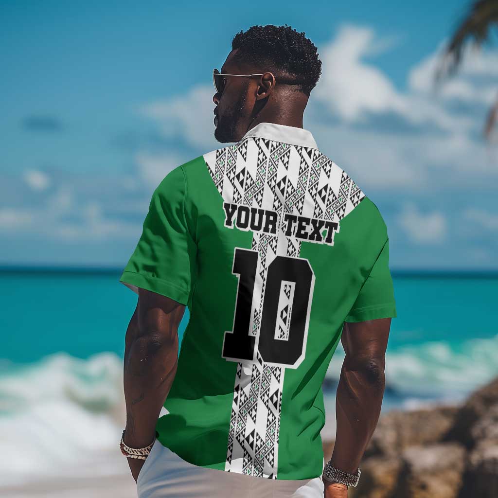 Custom Nigeria National Football Hawaiian Shirt Inspired Retro Style - Wonder Print Shop