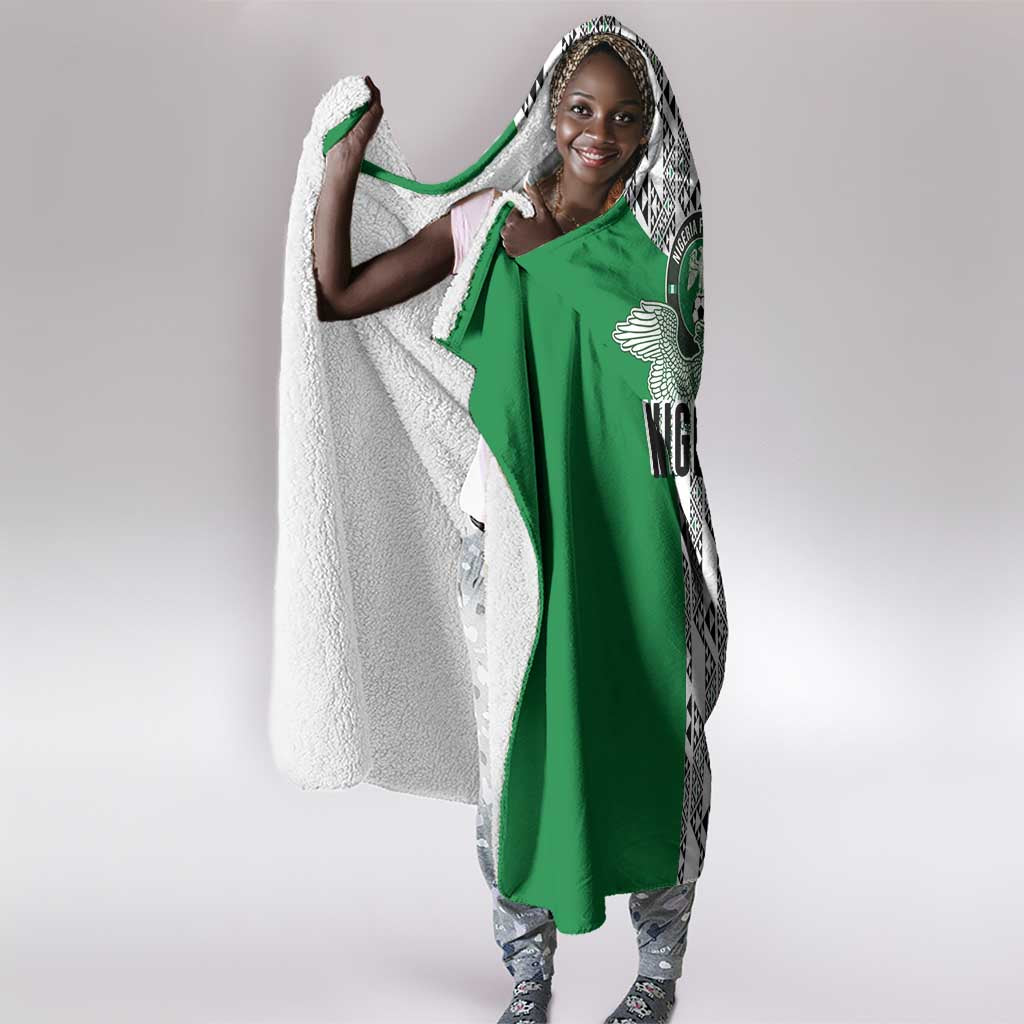 Nigeria National Football Hooded Blanket Inspired Retro Style - Wonder Print Shop
