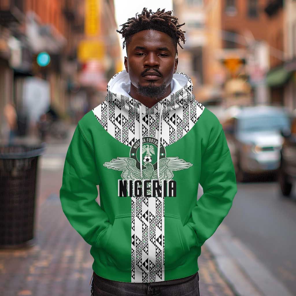 Custom Nigeria National Football Hoodie Inspired Retro Style - Wonder Print Shop