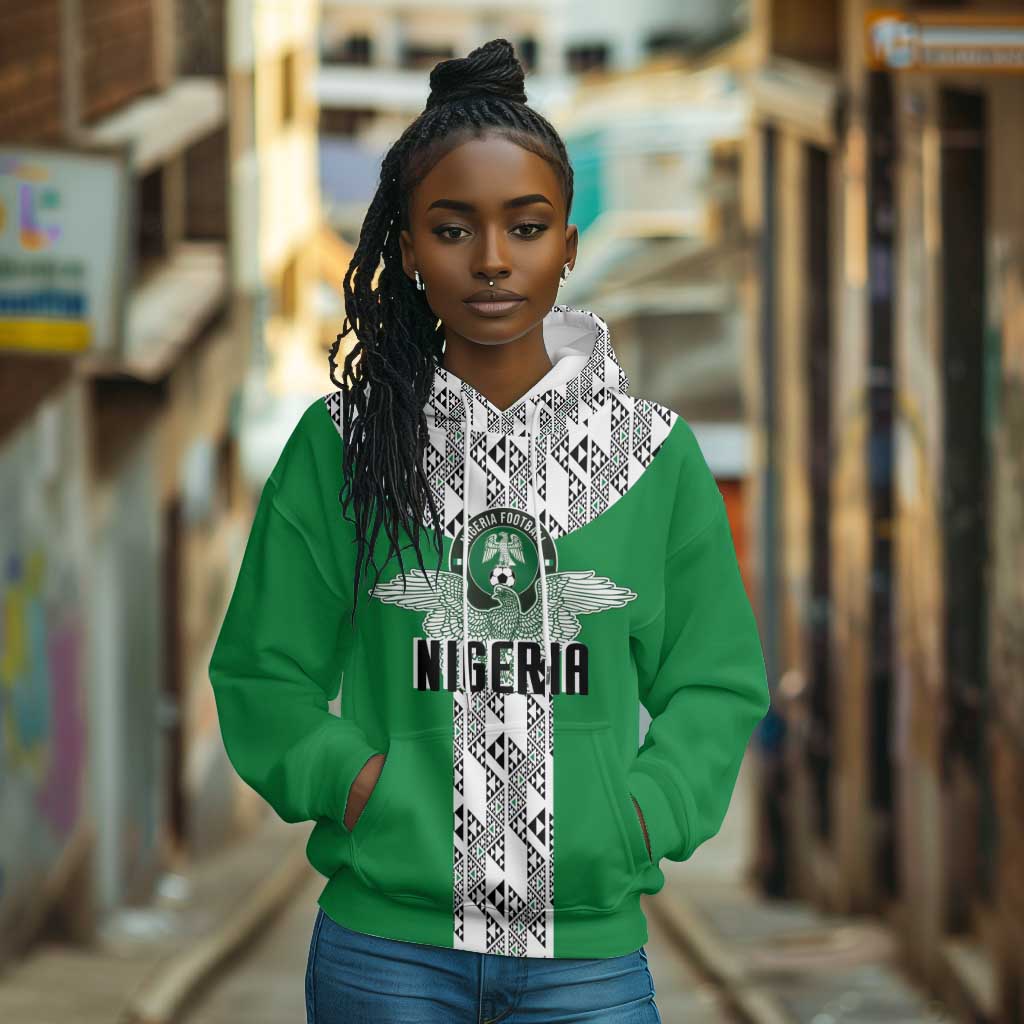 Custom Nigeria National Football Hoodie Inspired Retro Style - Wonder Print Shop