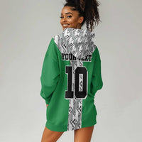 Custom Nigeria National Football Hoodie Dress Inspired Retro Style - Wonder Print Shop