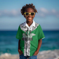 Custom Nigeria National Football Kid Hawaiian Shirt Inspired Retro Style - Wonder Print Shop