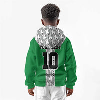 Custom Nigeria National Football Kid Hoodie Inspired Retro Style - Wonder Print Shop