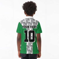 Custom Nigeria National Football Kid Polo Shirt Inspired Retro Style - Wonder Print Shop
