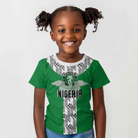 Custom Nigeria National Football Kid T shirt Inspired Retro Style - Wonder Print Shop