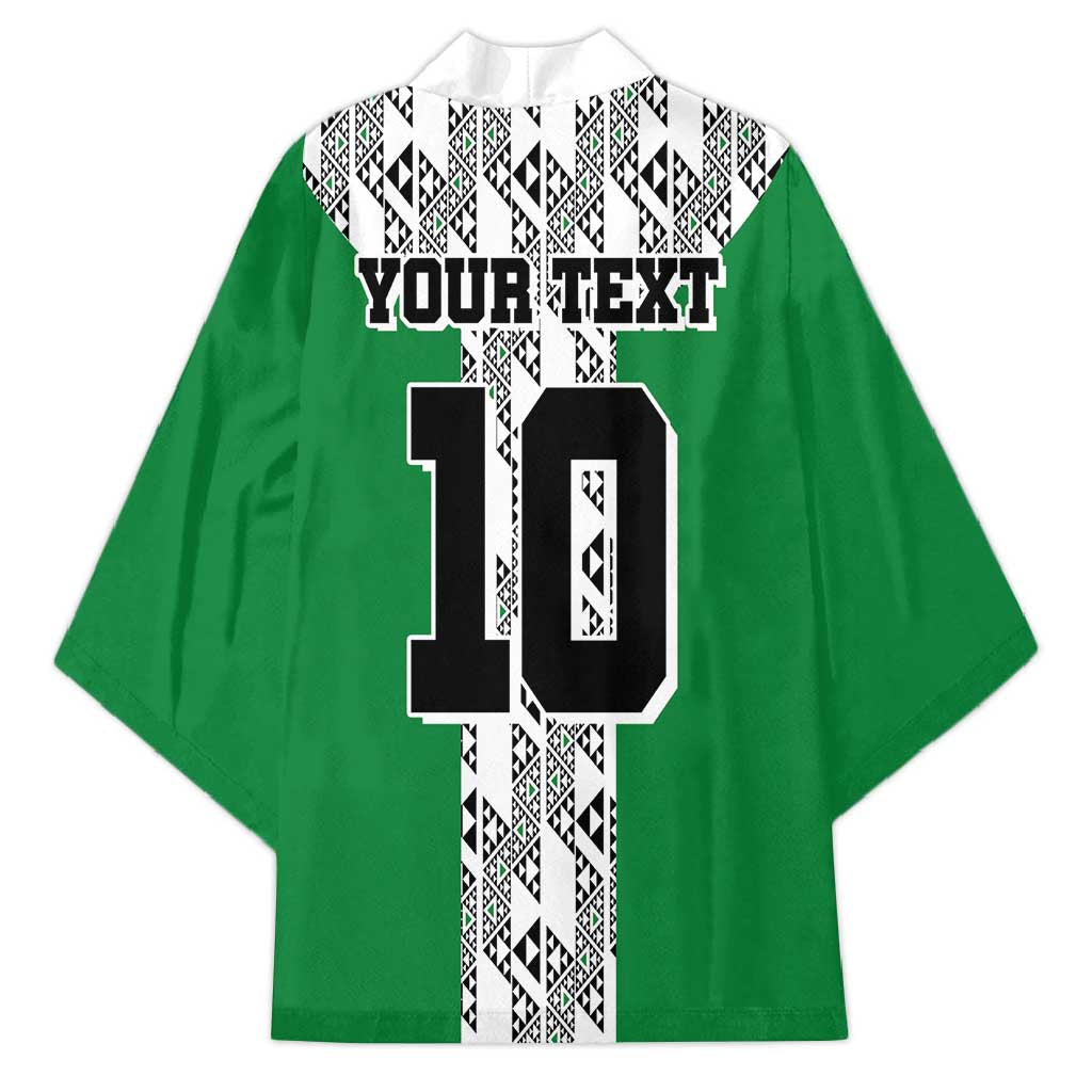 Custom Nigeria National Football Kimono Inspired Retro Style - Wonder Print Shop
