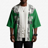 Custom Nigeria National Football Kimono Inspired Retro Style - Wonder Print Shop