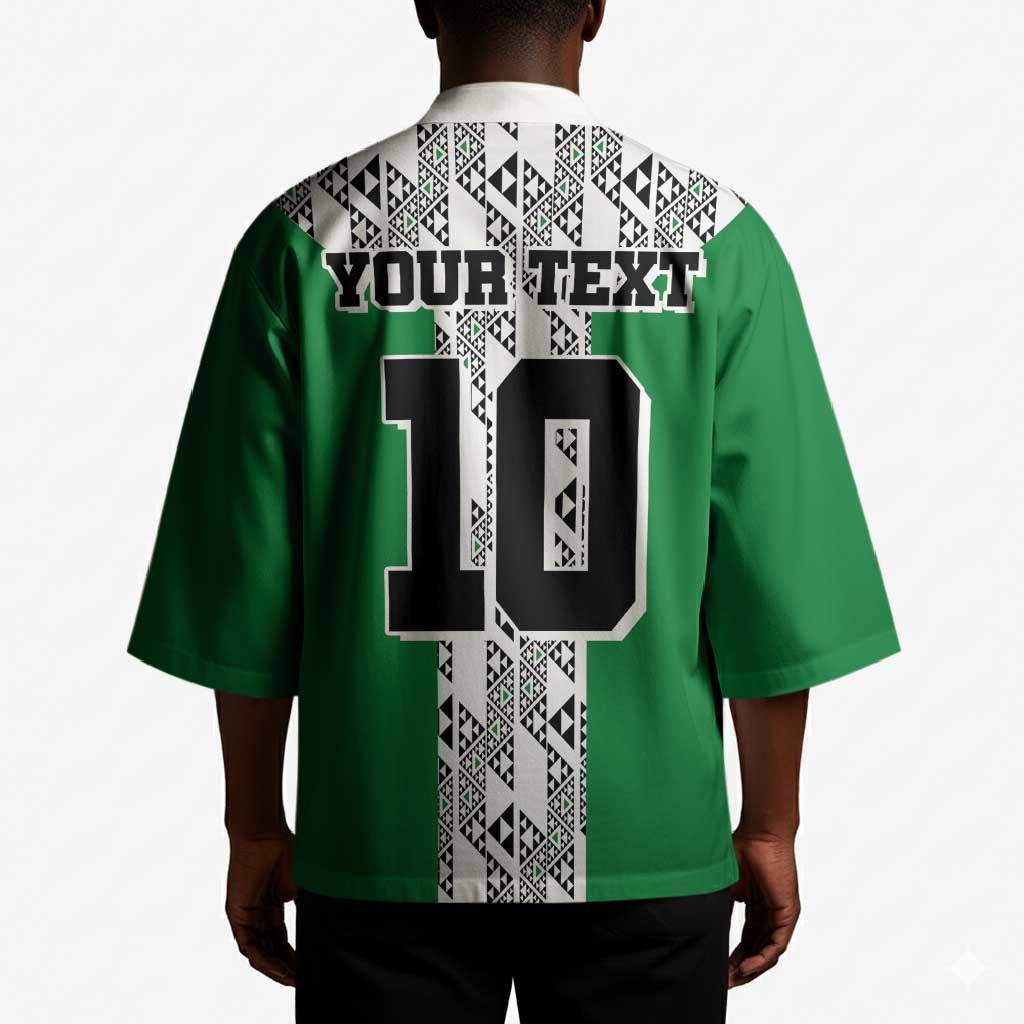 Custom Nigeria National Football Kimono Inspired Retro Style - Wonder Print Shop