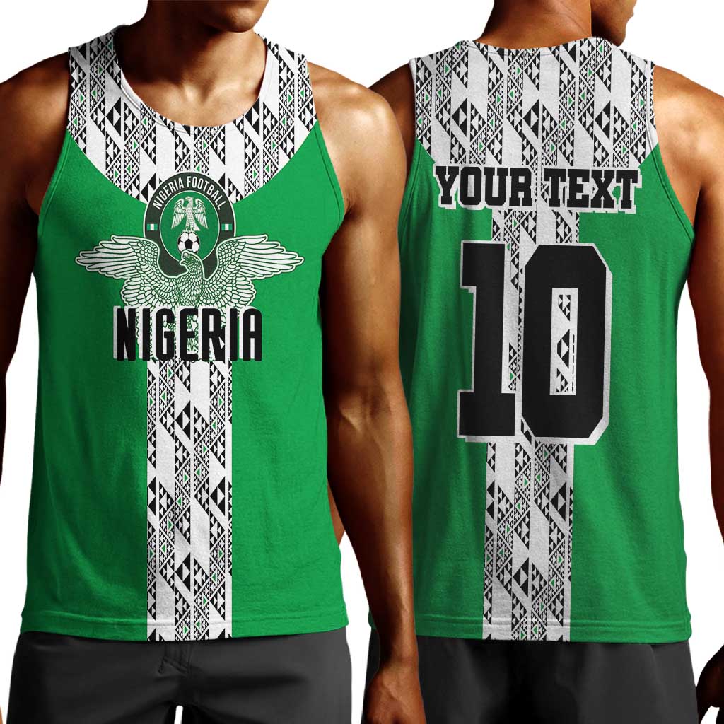 Custom Nigeria National Football Men Tank Top Inspired Retro Style - Wonder Print Shop