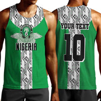 Custom Nigeria National Football Men Tank Top Inspired Retro Style - Wonder Print Shop