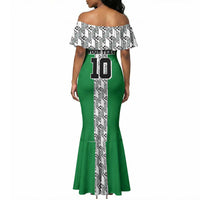 Custom Nigeria National Football Mermaid Dress Inspired Retro Style - Wonder Print Shop