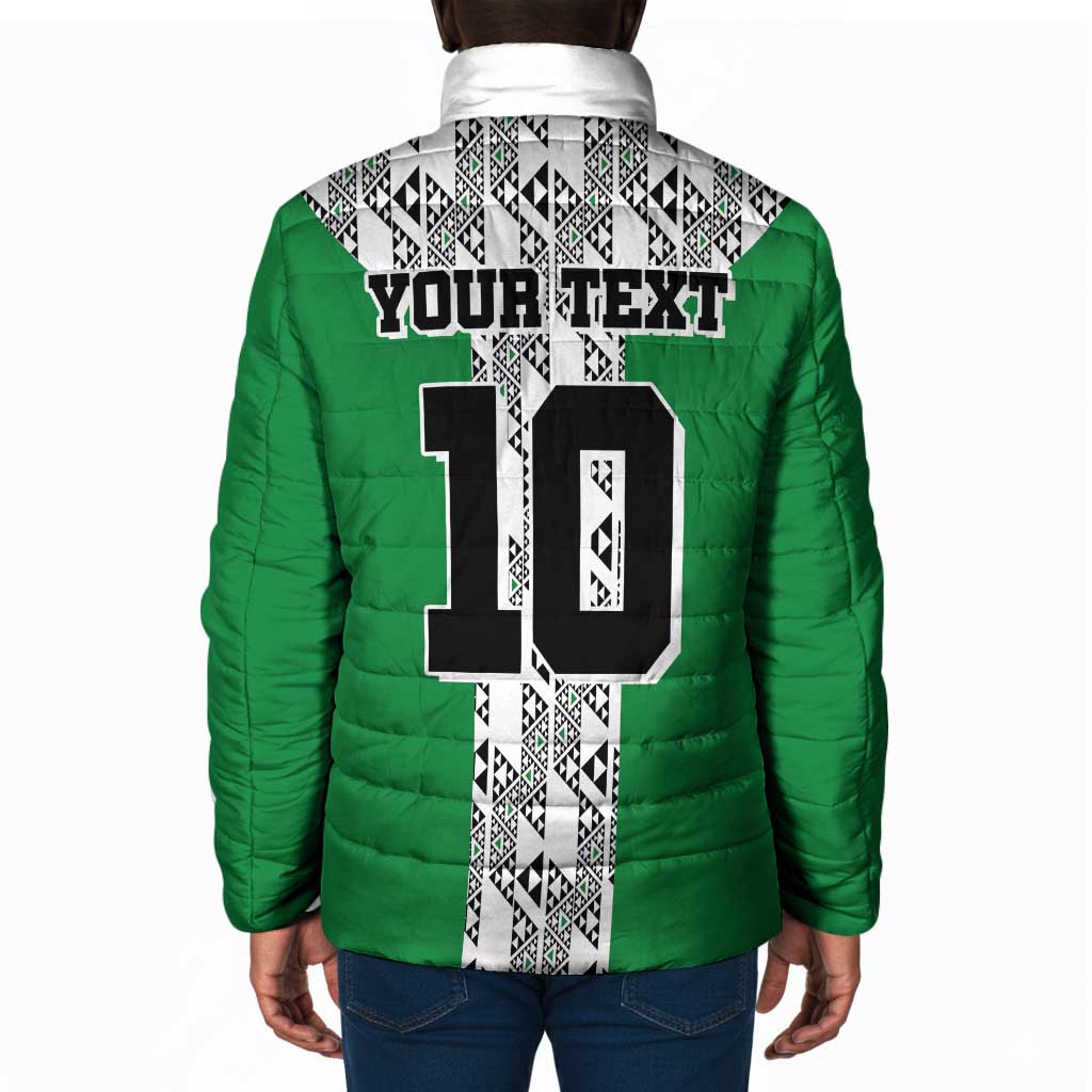 Custom Nigeria National Football Padded Jacket Inspired Retro Style - Wonder Print Shop