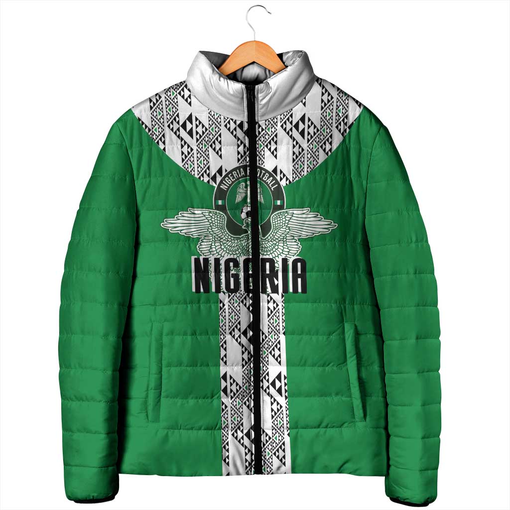 Custom Nigeria National Football Padded Jacket Inspired Retro Style - Wonder Print Shop