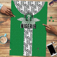 Nigeria National Football Puzzle Inspired Retro Style - Wonder Print Shop