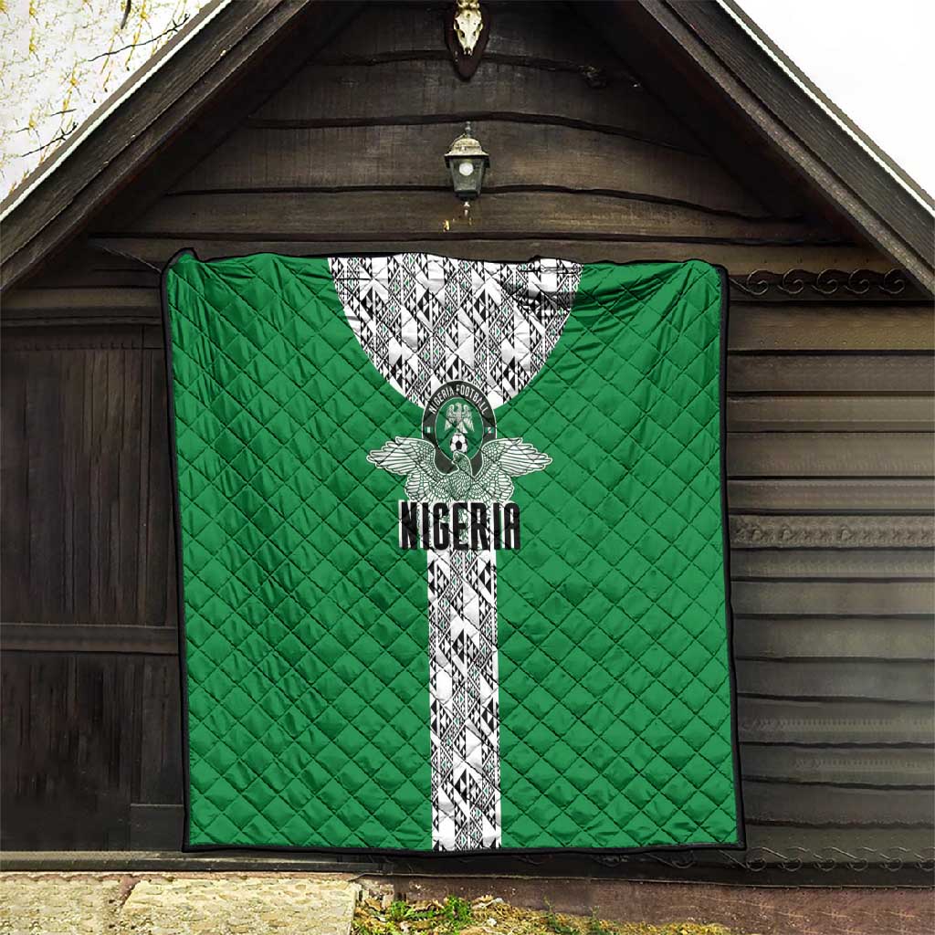 Nigeria National Football Quilt Inspired Retro Style - Wonder Print Shop