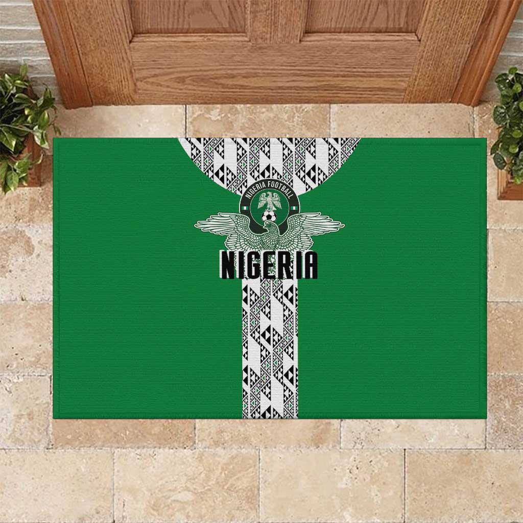 Nigeria National Football Rubber Doormat Inspired Retro Style - Wonder Print Shop