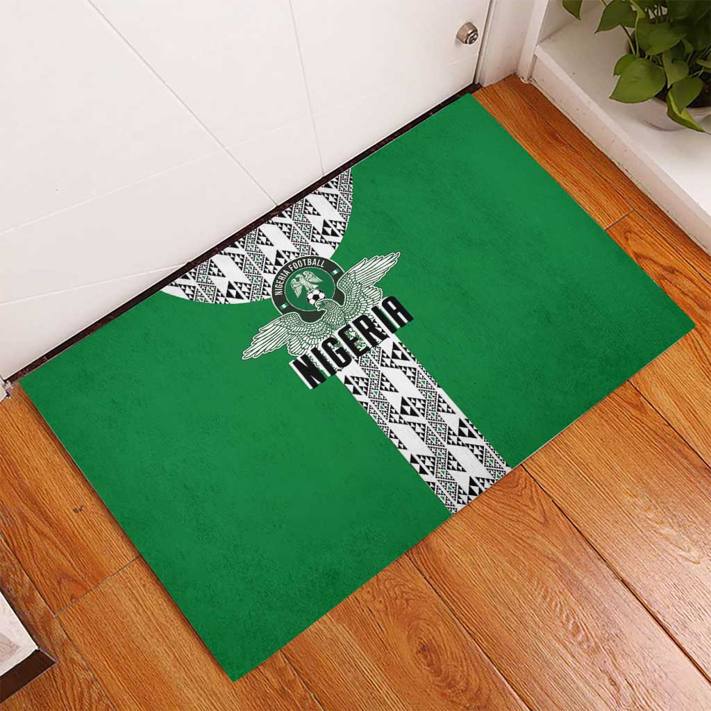 Nigeria National Football Rubber Doormat Inspired Retro Style - Wonder Print Shop