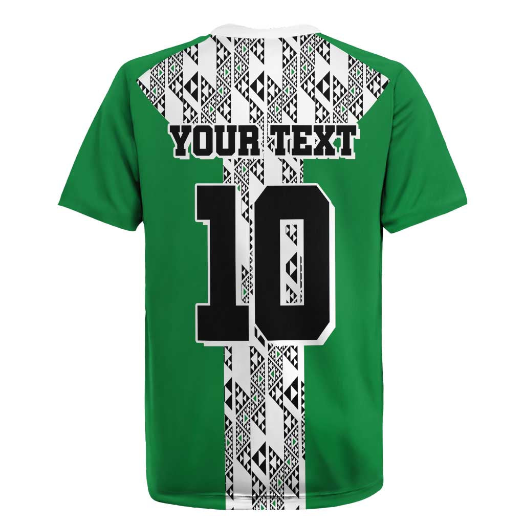 Custom Nigeria National Football Rugby Jersey Inspired Retro Style - Wonder Print Shop