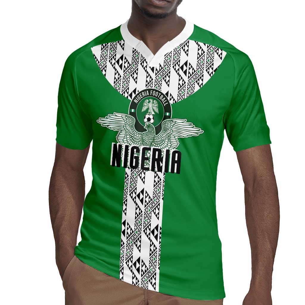 Custom Nigeria National Football Rugby Jersey Inspired Retro Style - Wonder Print Shop