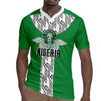 Custom Nigeria National Football Rugby Jersey Inspired Retro Style - Wonder Print Shop