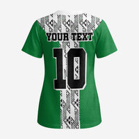 Custom Nigeria National Football Scrub Top Inspired Retro Style - Wonder Print Shop