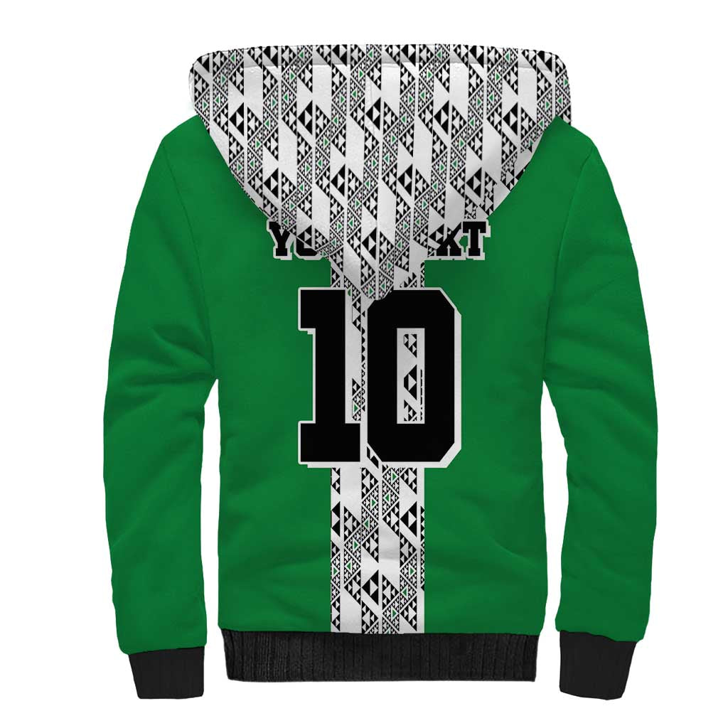 Custom Nigeria National Football Sherpa Hoodie Inspired Retro Style - Wonder Print Shop
