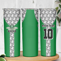 Custom Nigeria National Football Skinny Tumbler Inspired Retro Style - Wonder Print Shop