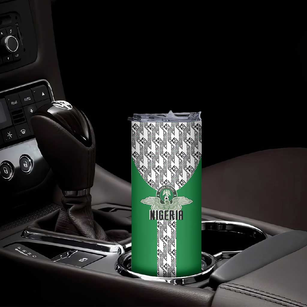 Custom Nigeria National Football Skinny Tumbler Inspired Retro Style - Wonder Print Shop