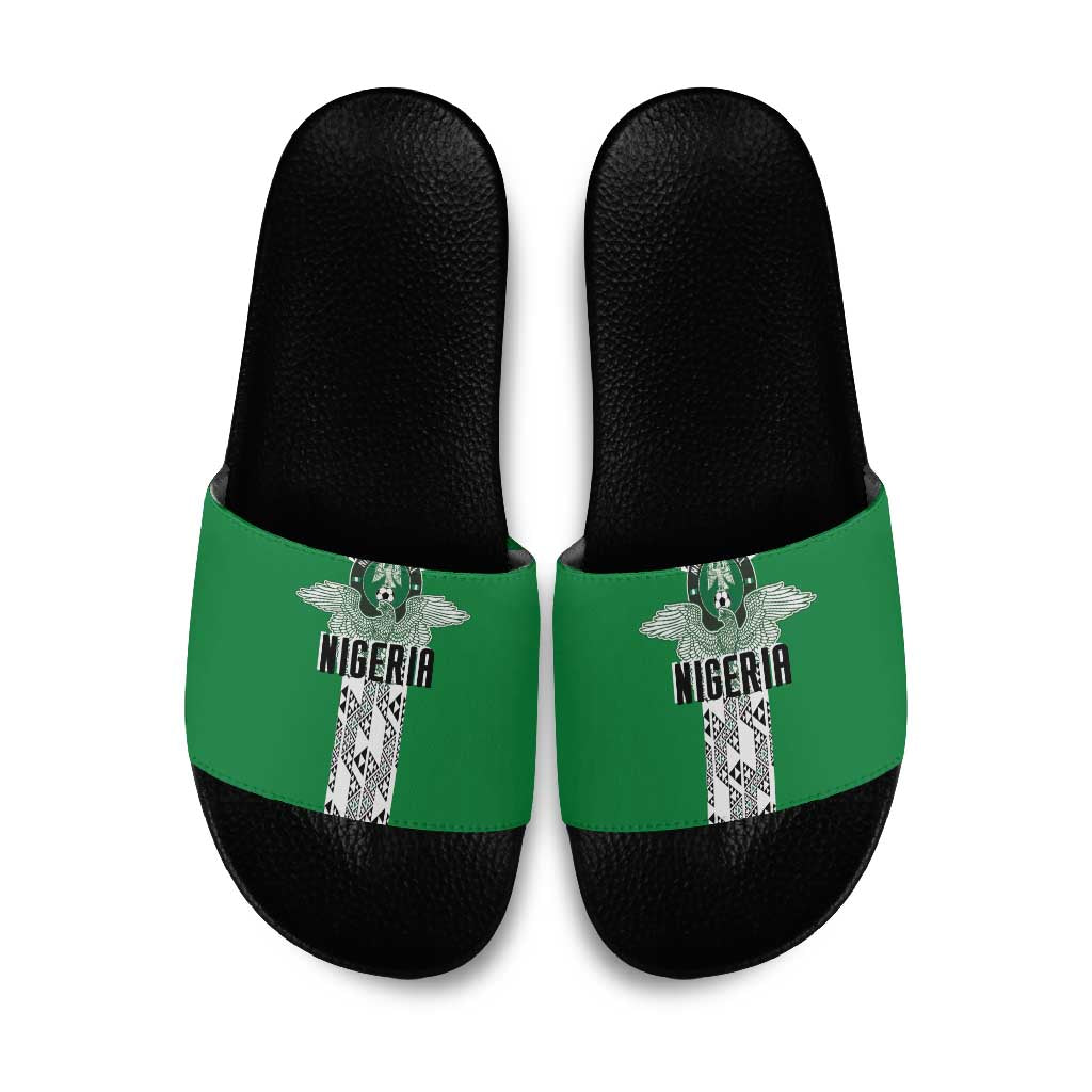 Nigeria National Football Slide Sandals Inspired Retro Style - Wonder Print Shop