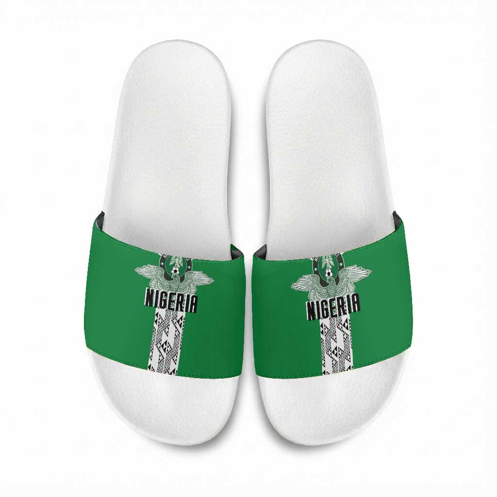 Nigeria National Football Slide Sandals Inspired Retro Style - Wonder Print Shop
