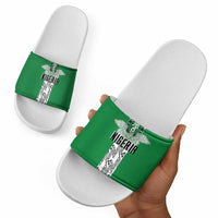 Nigeria National Football Slide Sandals Inspired Retro Style - Wonder Print Shop