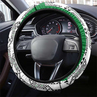 Nigeria National Football Steering Wheel Cover Inspired Retro Style - Wonder Print Shop