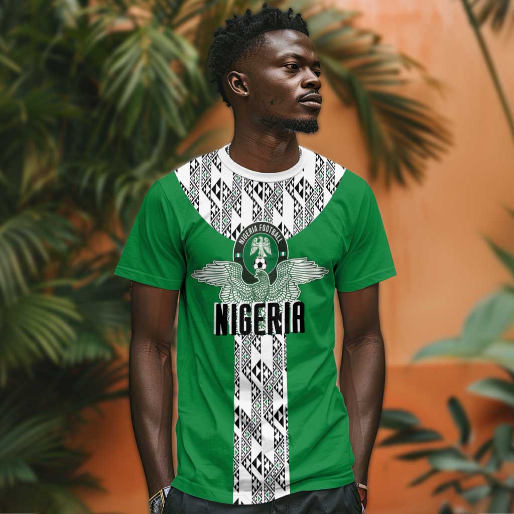 Custom Nigeria National Football T shirt Inspired Retro Style - Wonder Print Shop