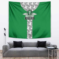 Nigeria National Football Tapestry Inspired Retro Style - Wonder Print Shop