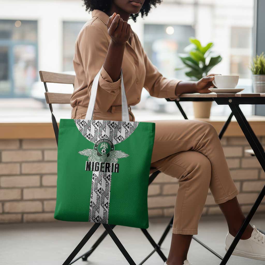 Nigeria National Football Tote Bag Inspired Retro Style - Wonder Print Shop