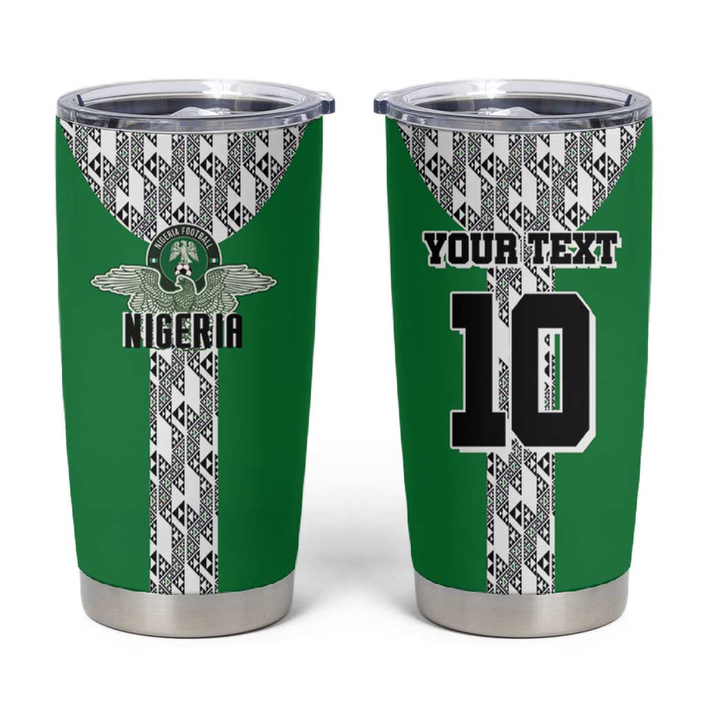 Custom Nigeria National Football Tumbler Cup Inspired Retro Style - Wonder Print Shop