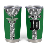 Custom Nigeria National Football Tumbler Cup Inspired Retro Style - Wonder Print Shop