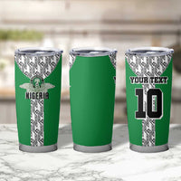 Custom Nigeria National Football Tumbler Cup Inspired Retro Style - Wonder Print Shop