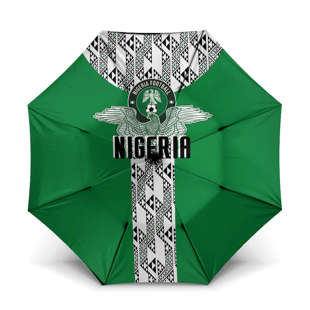 Nigeria National Football Umbrella Inspired Retro Style - Wonder Print Shop