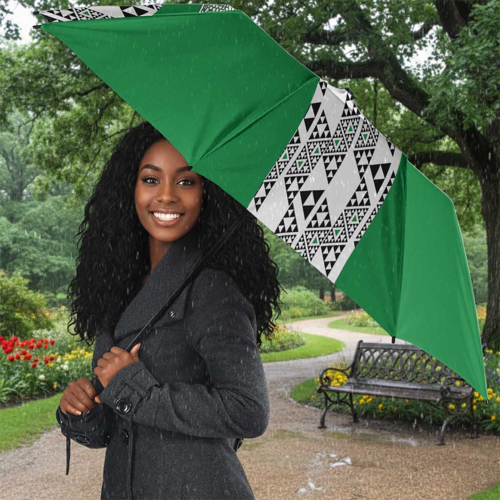 Nigeria National Football Umbrella Inspired Retro Style - Wonder Print Shop