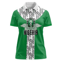 Custom Nigeria National Football Women Polo Shirt Inspired Retro Style - Wonder Print Shop