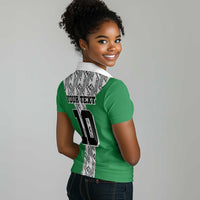 Custom Nigeria National Football Women Polo Shirt Inspired Retro Style - Wonder Print Shop