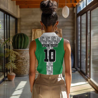 Custom Nigeria National Football Women Sleeveless Polo Shirt Inspired Retro Style - Wonder Print Shop