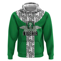 Custom Nigeria National Football Zip Hoodie Inspired Retro Style - Wonder Print Shop