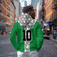 Custom Nigeria National Football Zip Hoodie Inspired Retro Style - Wonder Print Shop