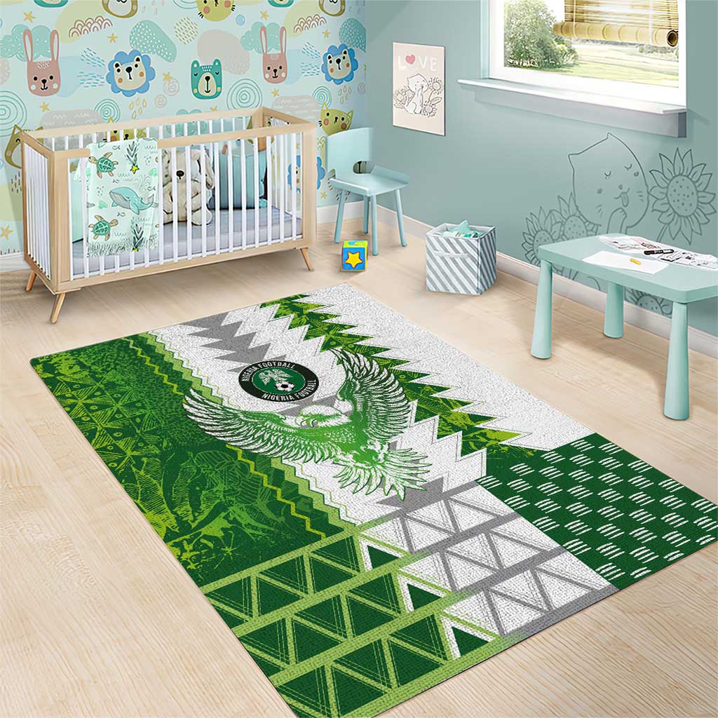 Nigeria National Football Area Rug Naija Super Eagles - Wonder Print Shop